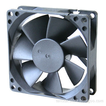 DC Brushless Fan with 5/12/24V DC Voltage, Measures 80 x 80 x 25mm, Available in PWM/FG Functions